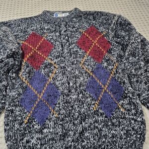 "Sweaters" Long Sleeve Pullover Sweater Mens Size XL Gray, Vintage